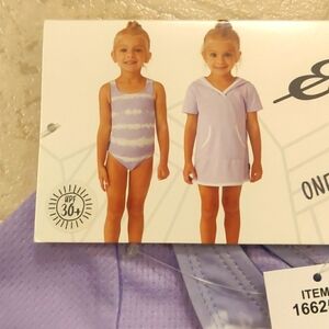 New! Lavender girls Eddie Bauer swim set sz 4T
